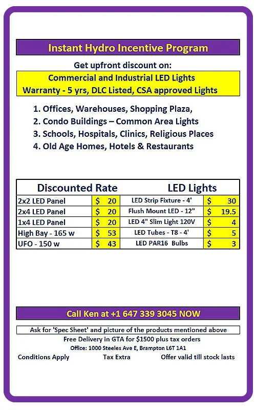 Instant Hydro Incentive Program